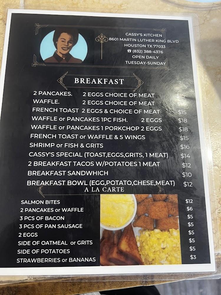 Cassy's Kitchen Menu image 1