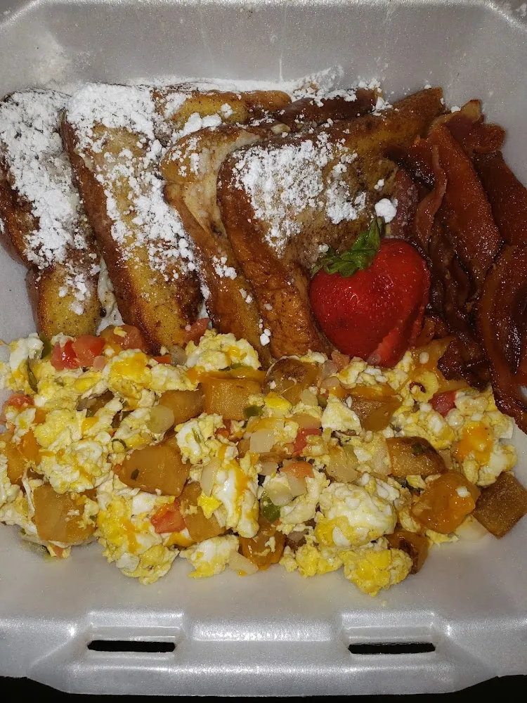 Waffle or 2 Pancakes 1 Porkchop 2eggs